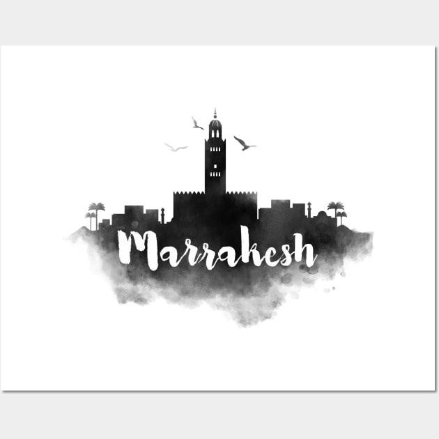 Marrakesh watercolor Wall Art by kursatunsal